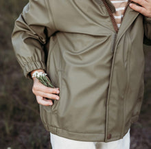 Load image into Gallery viewer, Recycled Rain Jacket Olive